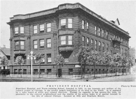 Provident Hospital in Chicago, Illinois was the first black-owned and operated hospital in the U ...