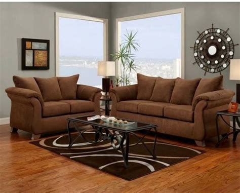 Chocolate Living Room | Living room sets furniture, Sofa and loveseat set