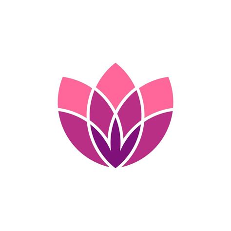 Lotus or Lily Flower Decorative Logo Template Illustration Design ...