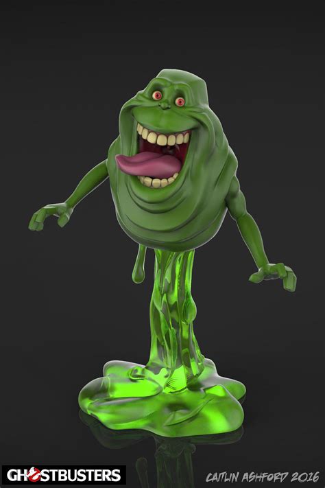 Ghostbusters (2016) Animated Slimer by Caitlin Ashford | Ghostbusters, Slimer ghostbusters, Slimer