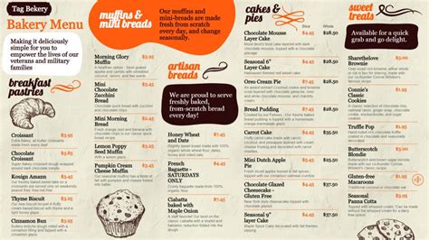 Brilliant Bakery Menu - Restaurent Menu