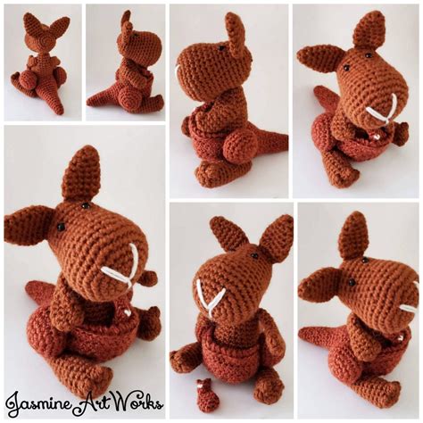 Katie Kangaroo Crochet Pattern – Jasmine Art Works