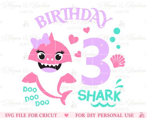 3rd Birthday Shark Svg Shark Doo Doo Svg Shark Birthday Svg - Etsy Canada