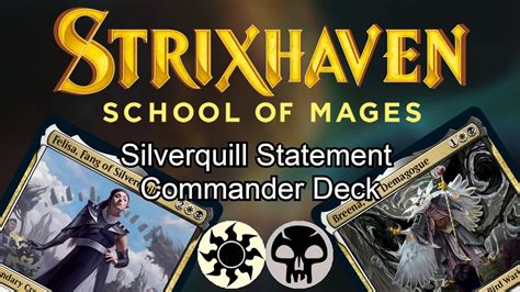 Strixhaven: Silverquill Statement Commander Deck Reveal! - YouTube