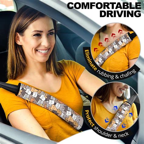 Orange Jeep Car Seat Belt Cover Custom Car Accessories - Nearkii
