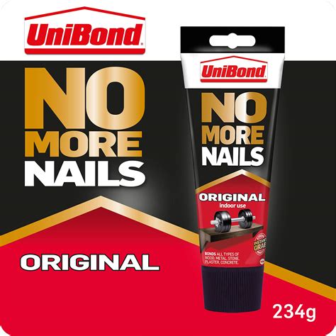 Buy UniBond 1968125 No More Nails Original, Heavy-Duty ing Adhesive, Strong Glue for Wood ...