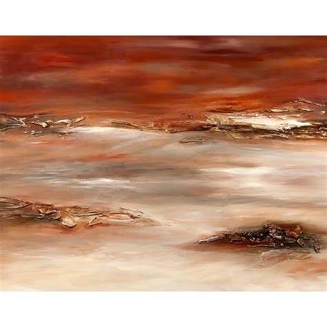 PTM Images Earth Tone Abstract Painting Print on Wrapped Canvas | Wayfair