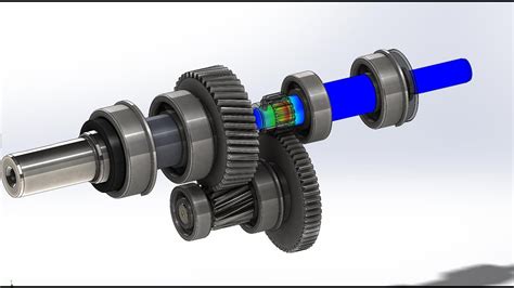 Solidworks simulation shaft design - YouTube