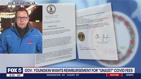 Gov. Youngkin wants reimbursement for 'unjust' COVID fees | FOX 5 DC