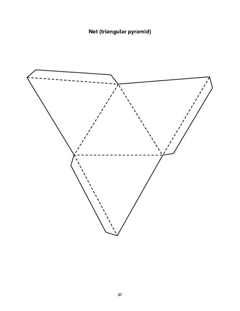 Net (Triangular Pyramid) Organizer for 3rd - 8th Grade | Lesson Planet