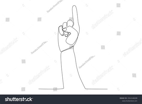 Vector Continuous One Line Drawing Hand Stock Vector (Royalty Free) 2312148209 | Shutterstock