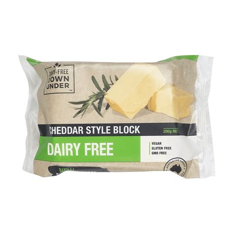 Vegan Cheddar Style Cheese Block | Dairy Free Down Under