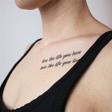 Live the Life You Love, Love the Life you Live – Tattoo Icon