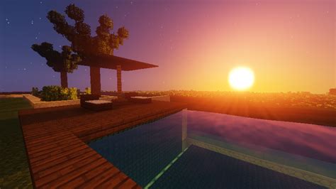 Minecraft Mansion With Rooftop Pool Minecraft Map - vrogue.co