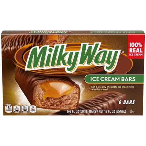 Milky Way Caramel and Chocolate Ice Cream Bars, 6 pack / 12 fl oz - Pick ‘n Save