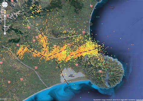 Christchurch Earthquake Simulation, Stress Maps