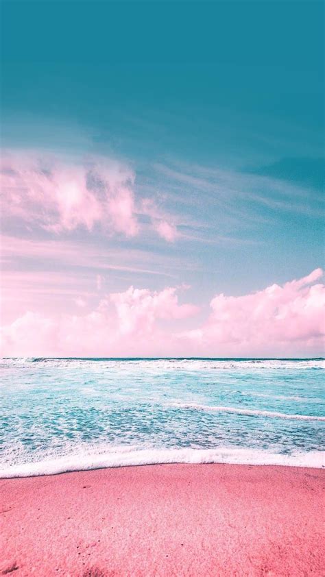 Pink beach wallpaper iphone - Nature bluewallpaper bluewallpaperiphone ...