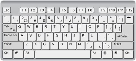 Lightly Colored Qwerty Computer Keyboard Illustration Stock Illustration - Download Image Now ...