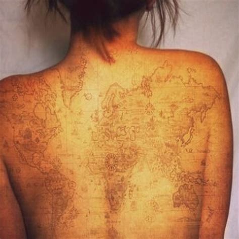 Watercolor World Map Tattoos Map Tattoos World Map Ta - vrogue.co