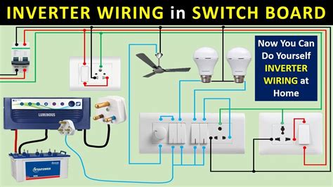 Inverter connection in Board | inverter wiring diagram | Electrical wiring school - YouTube