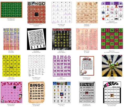 Sample Flickr Bingo cards | A sampling of the creative cards… | Flickr