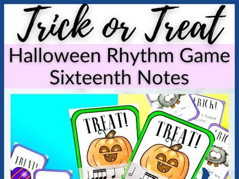 Semiquaver Trick or Treat Halloween Rhythm Game for Music Lessons | Teaching Resources