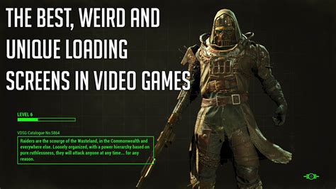 The Best, Weird And Unique Loading Screens In Video Games - YouTube