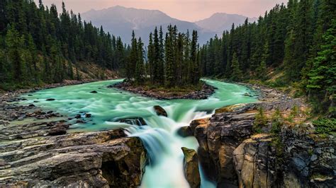 Stream, Nature, Wilderness, National Park Of Canada, - Jasper National Park Canada Waterfall ...