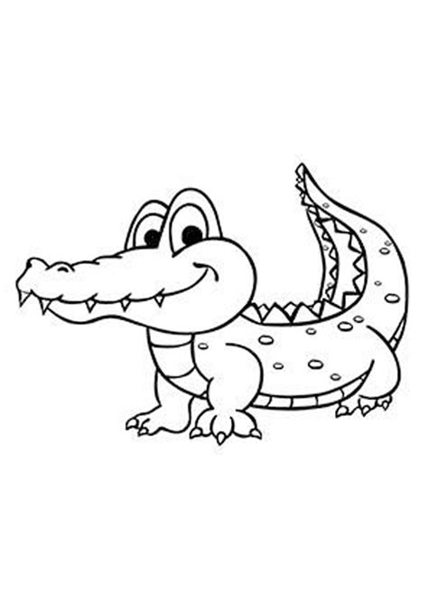 Coloring Pages | Cartoon Alligator Coloring Pages