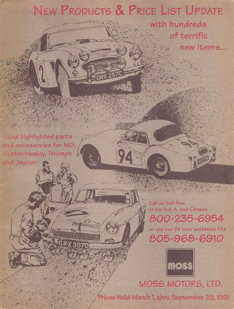 Moss Motors Catalog 1991 | 1967 MGB GT