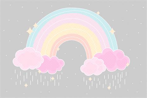 Pastel Rainbow Clouds – 14D Props