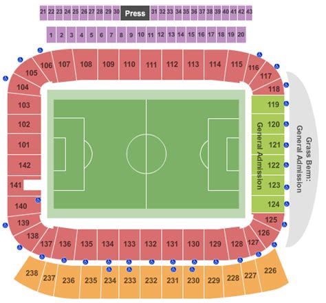 Dignity Health Sports Park Seating Chart - Carson