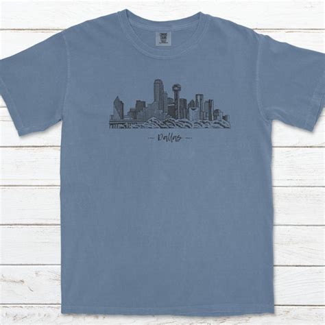 Dallas Skyline Png - Etsy