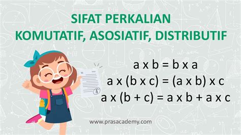 Sifat Komutatif Asosiatif Distributif Perkalian bilangan bulat - SMP ...