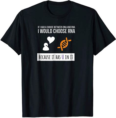 Funny Biology Pun Shirt RNA Lab Biologist DNA in 2020 | Pun shirts ...