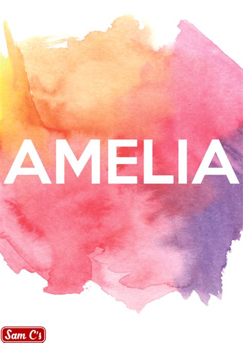 Amelia | Names with meaning, German baby girl names, Baby girl names