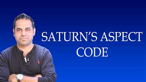 Secret Code of Saturn aspects in Vedic Astrology - YouTube