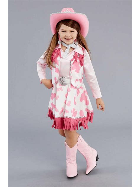 Pink Cowgirl Costume for Girls - Chasing Fireflies