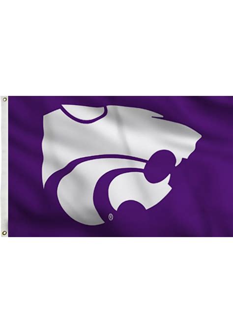 K-State Wildcats Team logo Purple Silk Screen Grommet Flag | Wild cats ...