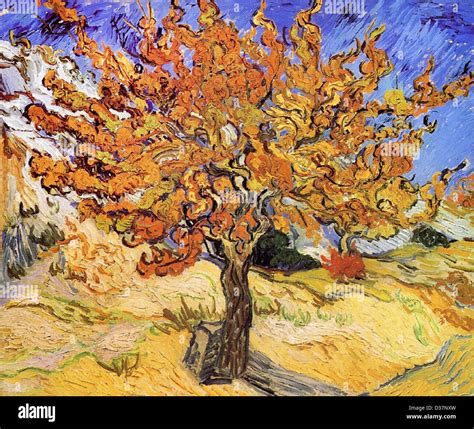 Vincent van Gogh, Mulberry Tree. 1889. Post-Impressionism. Oil on ...