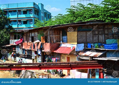 Slum Housing in Jakarta Indonesia Editorial Stock Photo - Image of ...