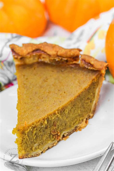 Pumpkin Pie From Fresh Pumpkin (Easy Recipe!) - Our Zesty Life