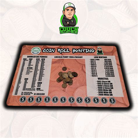 NEW! Coin Roll Hunting Mats (Pennies) - Couch Collectibles – Couch ...