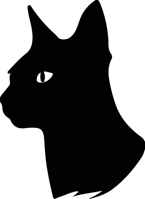 Siamese Cat silhouette portrait 38487542 Vector Art at Vecteezy