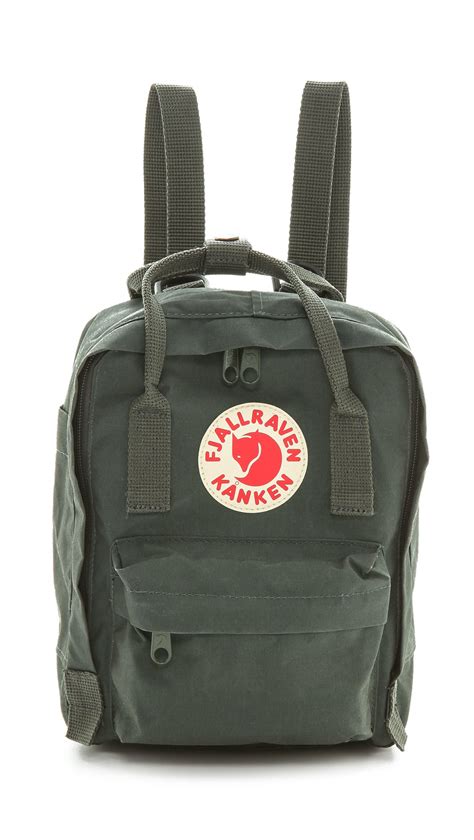 Fjallraven Kanken Mini Backpack in Green | Lyst