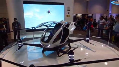 CES 2016 - Ehang 184 Self Flying Drone For 1 Person - Tech East, LVCC ...