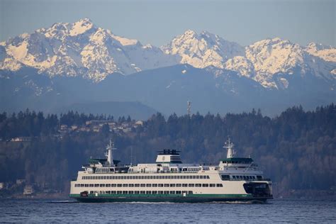 Edmonds scenic: Mountains and ferry - My Edmonds News