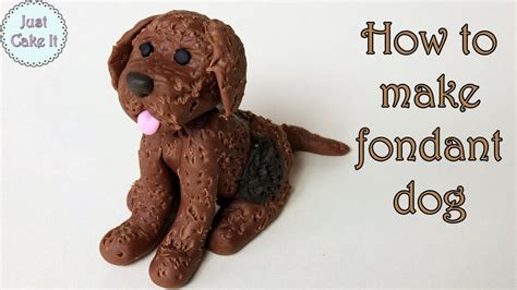 How to make fondant dog cake topper / Jak zrobić psa z masy cukrowej ...