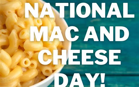 National Mac and Cheese Day in Pre-K (July 14) - Pre-K Guide