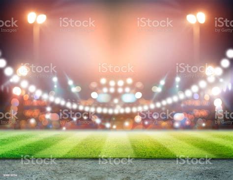 Lights At Night And Stadium 3d Render Stock Photo - Download Image Now - Activity, Agricultural ...